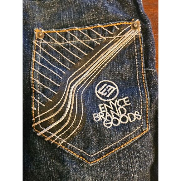 Kids Vintage Enyce Y2K Set Embroidered Jeans Gradient‎ T-Shirt Size 4 Hip Hop - Picture 2 of 9